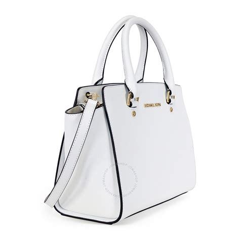 michael kors white selma satchel|selma saffiano leather satchel.